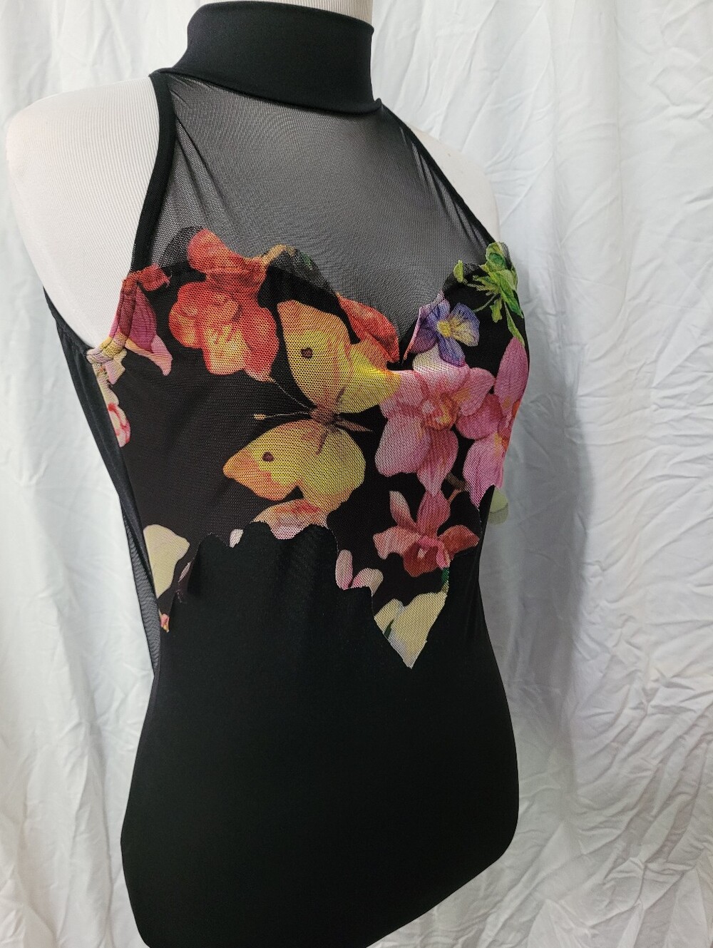 Kelle Dance Costume Leotard Women's Small Floral Print Lyrical